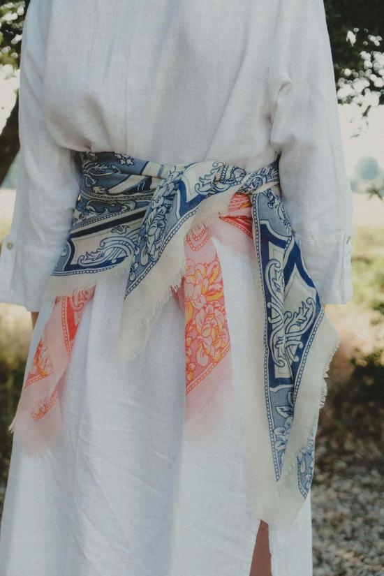  Maison Lecomte Flament 머플러/스카프 모자이크 울/실크 스카프 - OTHER BRANDS