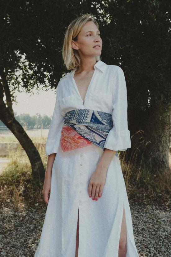  Maison Lecomte Flament 머플러/스카프 모자이크 울/실크 스카프 - OTHER BRANDS