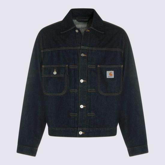  칼하트 데님 자켓 카하트 벨마 데님 재킷 블루 린스드