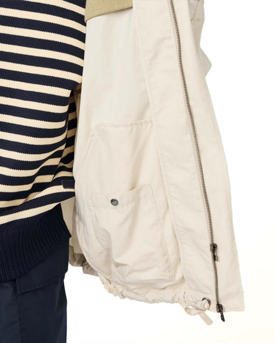  나나미카 자켓 나일론 트윌 후드 재킷 라이트 베이지 - NANAMICA