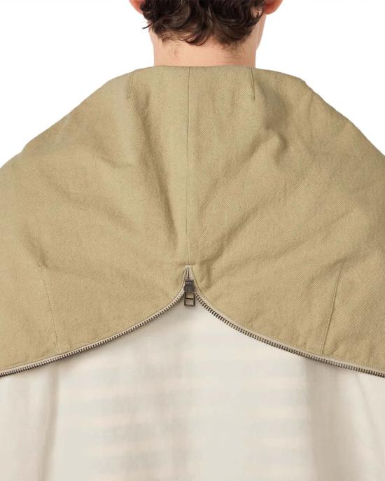  나나미카 자켓 나일론 트윌 후드 재킷 라이트 베이지 - NANAMICA