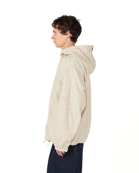  나나미카 자켓 나일론 트윌 후드 재킷 라이트 베이지 - NANAMICA