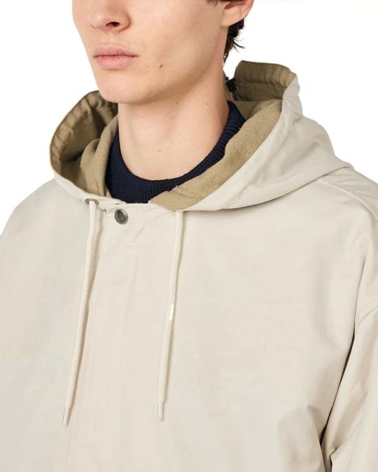  나나미카 자켓 나일론 트윌 후드 재킷 라이트 베이지 - NANAMICA