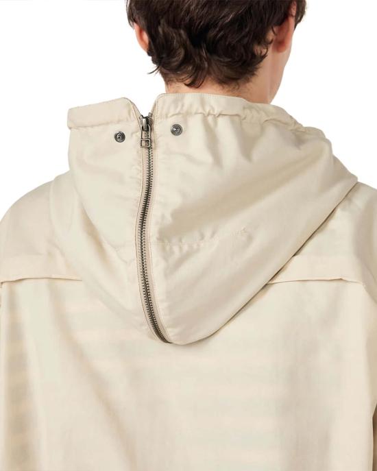  나나미카 자켓 나일론 트윌 후드 재킷 라이트 베이지 - NANAMICA