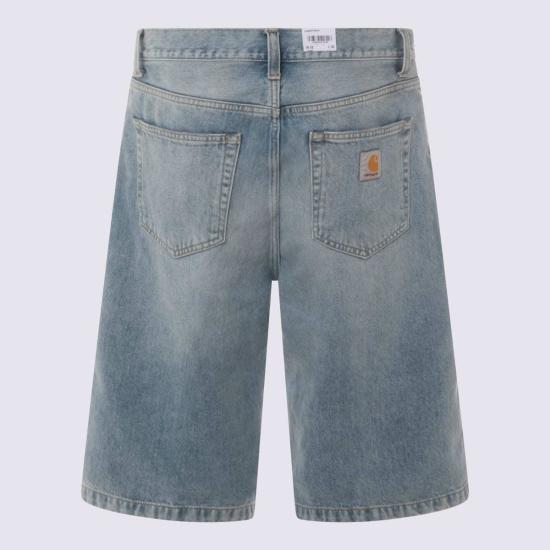  칼하트 숏팬츠 카하트 코튼 반바지 블루 헤비 워른 - CARHARTT