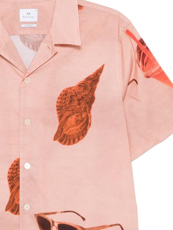 26SS 폴 스미스 반팔 셔츠 M2R695U V2265316 Orange - PAUL SMITH