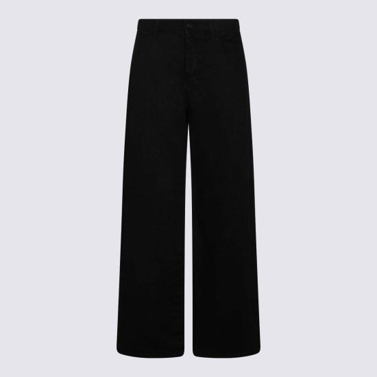  더로우 데님 팬츠 더 로우 코튼 에글리타 진 블랙