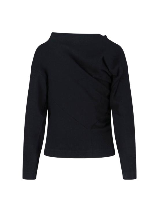  비비안웨스트우드 긴팔 티셔츠 비비안 웨스트우드 블랙 긴팔 슬림핏 탑 - VIVIENNE WESTWOOD