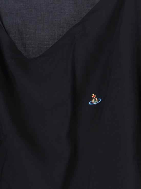  비비안웨스트우드 블라우스 비비안 웨스트우드 크롭탑 블랙 - VIVIENNE WESTWOOD