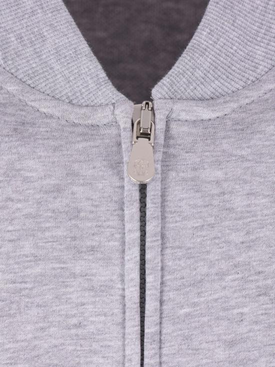 26SS 브루넬로 쿠치넬리 지퍼 디테일 테크노 코튼 플리스 MW8639072G C9300 Grey - BRUNELLO CUCINELLI