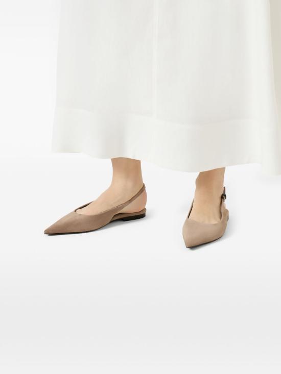 26SS 브루넬로 쿠치넬리 플랫 슈즈 MZSFC3178 C8849 Beige - BRUNELLO CUCINELLI