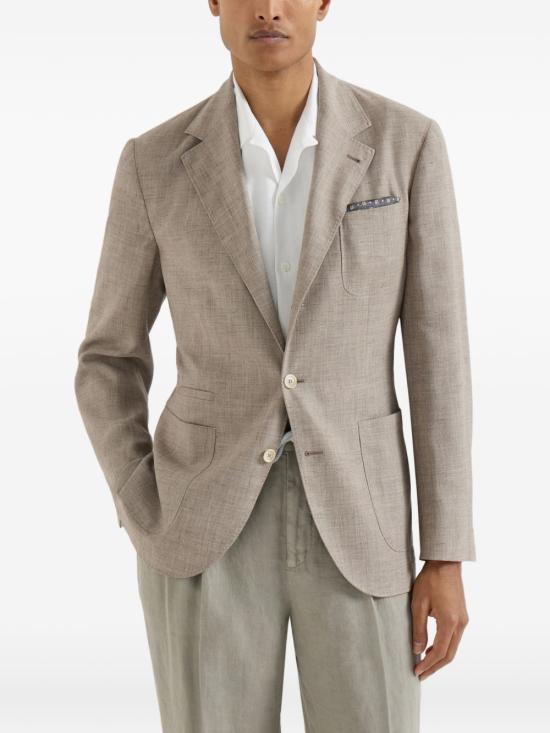 26SS 브루넬로 쿠치넬리 수트 자켓 MZ4047BND C040 Beige - BRUNELLO CUCINELLI