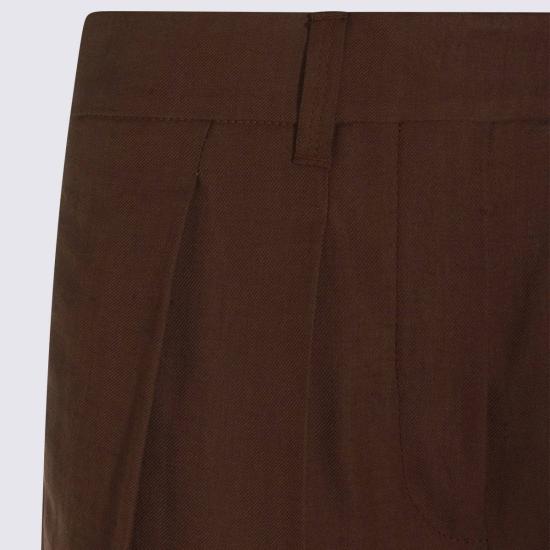  브루넬로 쿠치넬리 스트레이트 팬츠 Brunello Cucinelli 비스코스 팬츠 - BRUNELLO CUCINELLI