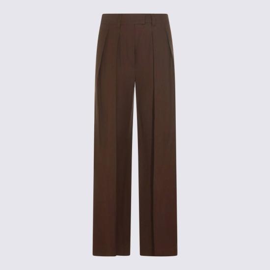  브루넬로 쿠치넬리 스트레이트 팬츠 Brunello Cucinelli 비스코스 팬츠