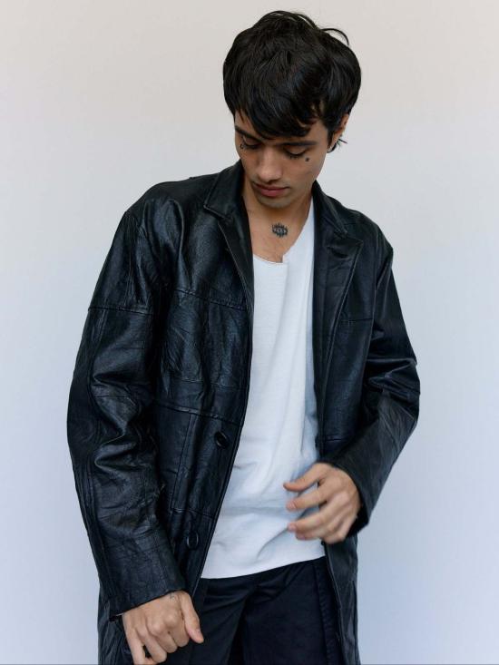  올드 파크 자켓 가죽 체스터필드 재킷 - OLD PARK