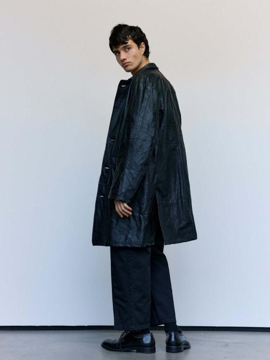  올드 파크 자켓 가죽 체스터필드 재킷 - OLD PARK