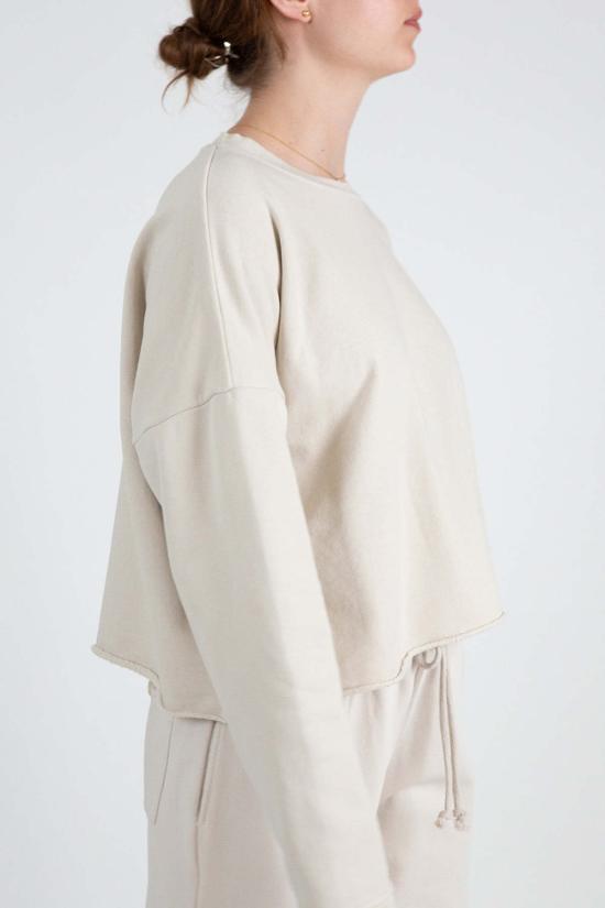  로렌 마누지안 스웨터 로렌 마누기안 플리스 크루넥 - LAUREN MANOOGIAN