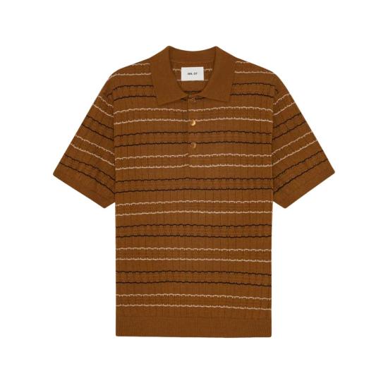  엔엔07 폴로 티셔츠 Nn.07 알피 니트 폴로 시나몬