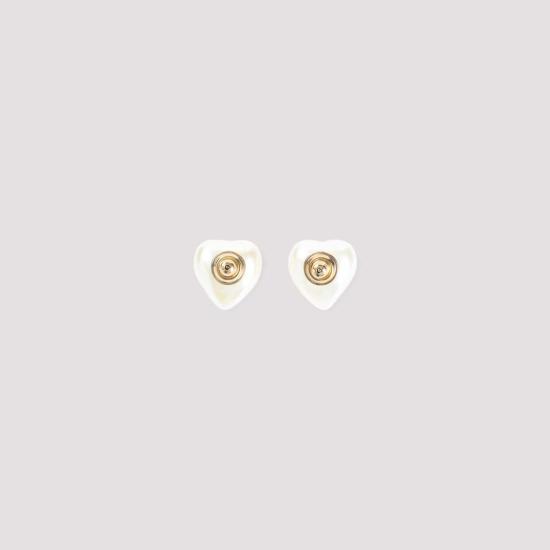  발렌티노 가라바니 이어링 브라스  G 오로 크림 - VALENTINO GARAVANI
