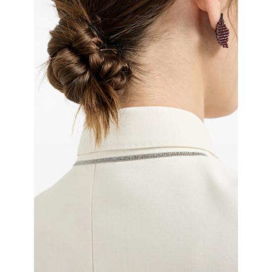  브루넬로 쿠치넬리 수트 자켓 재킷 블레이저 아이보리 - BRUNELLO CUCINELLI