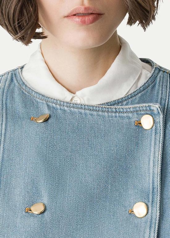  포르테포르테 데님 자켓 포르테 포르테 기병 재킷 아주르 - FORTE FORTE