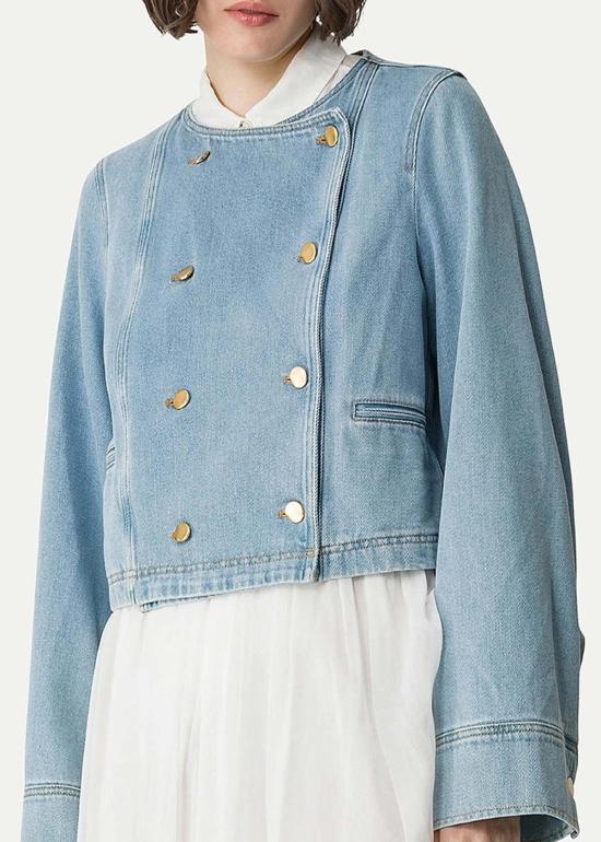  포르테포르테 데님 자켓 포르테 포르테 기병 재킷 아주르 - FORTE FORTE