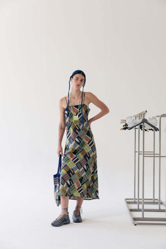  Serien°umerica 롱 원피스 Serien°Umerica 프린트 슬립 드레스 - OTHER BRANDS