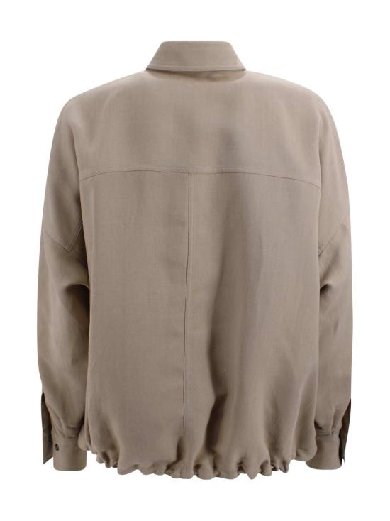  브루넬로 쿠치넬리 셔츠 패치 포켓 셔츠, 샌드 컬러 - BRUNELLO CUCINELLI