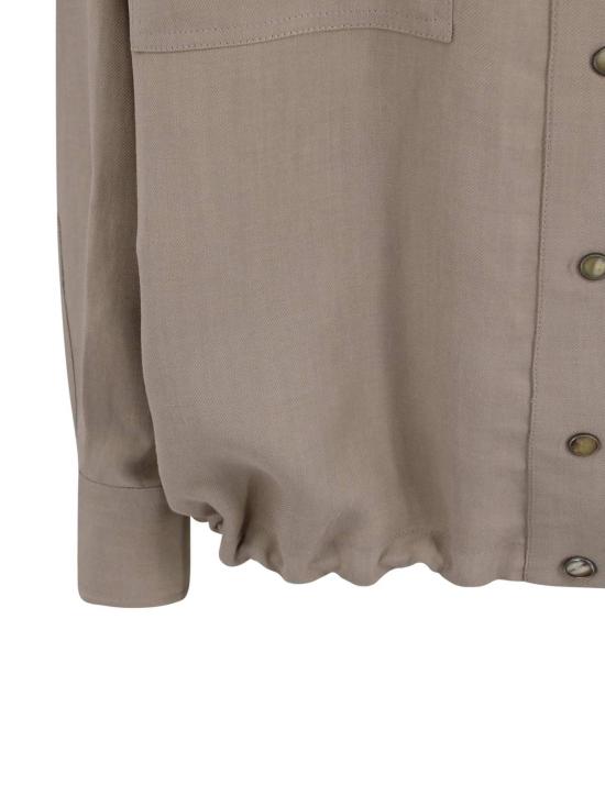  브루넬로 쿠치넬리 셔츠 패치 포켓 셔츠, 샌드 컬러 - BRUNELLO CUCINELLI