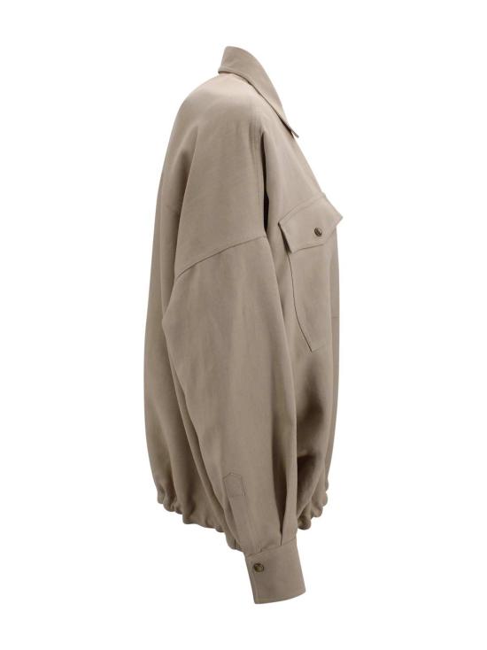  브루넬로 쿠치넬리 셔츠 패치 포켓 셔츠, 샌드 컬러 - BRUNELLO CUCINELLI