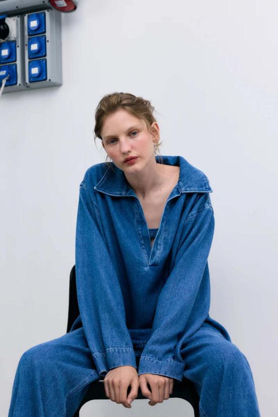  더뉴소사이어티 데님 팬츠 뉴 소사이어티 Tns 텐셀 팬츠 - THE NEW SOCIETY