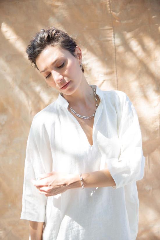  시리 한스도터 이어링 마드론 후프 귀걸이 (은) - SIRI HANSDOTTER