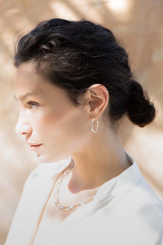  시리 한스도터 이어링 마드론 후프 귀걸이 (은) - SIRI HANSDOTTER