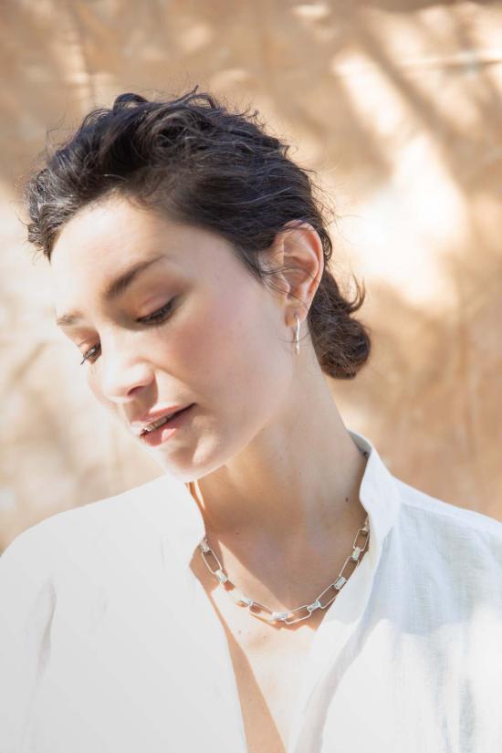  시리 한스도터 이어링 마드론 후프 귀걸이 (은) - SIRI HANSDOTTER