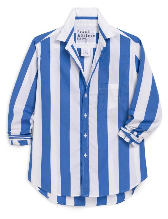  프랭크 앤 에일린 블라우스 프랭크 & 아일린 아일린 와이드 스트라이프 버튼업 - FRANK & EILEEN