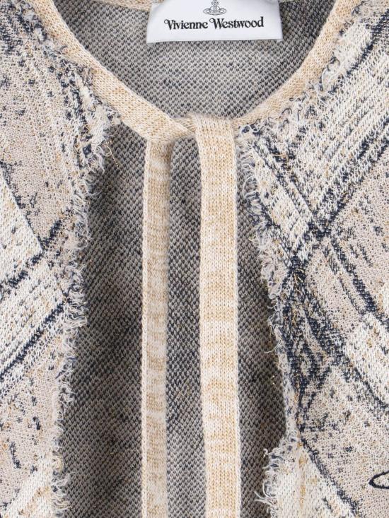  비비안웨스트우드 가디건 비비안 웨스트우드 브로큰 타탄  멀티컬러 - VIVIENNE WESTWOOD