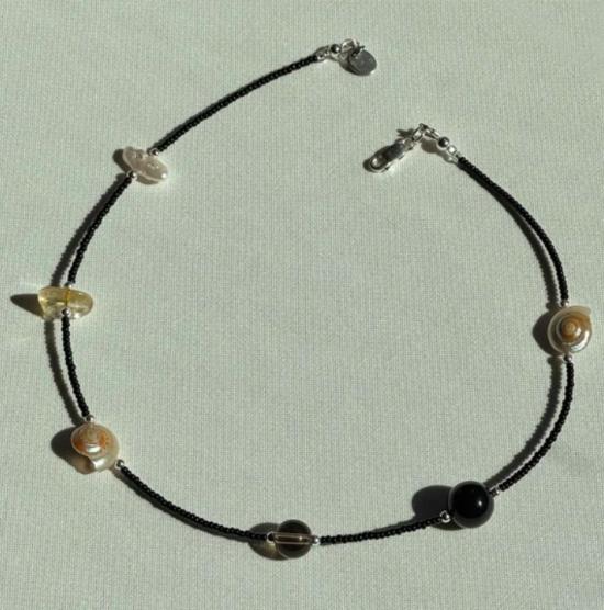  씨 앤 패턴 목걸이/팬던트 바다 + 패턴 하지 목걸이 - SEA & PATTERN