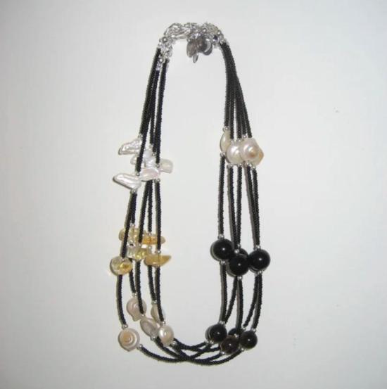  씨 앤 패턴 목걸이/팬던트 바다 + 패턴 하지 목걸이