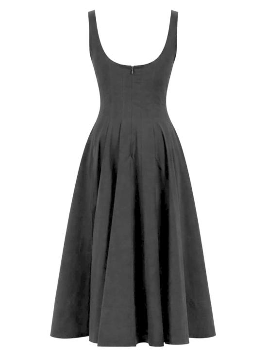  스타우드 롱 원피스 엘리슨 드레스 블랙 - STAUD