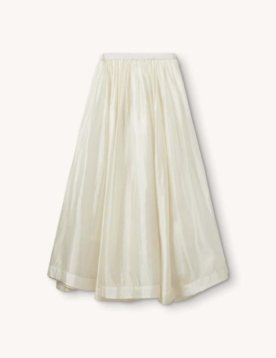  더 가먼트 롱 스커트 가먼트 길리안 볼륨 스커트 크림 - THE GARMENT
