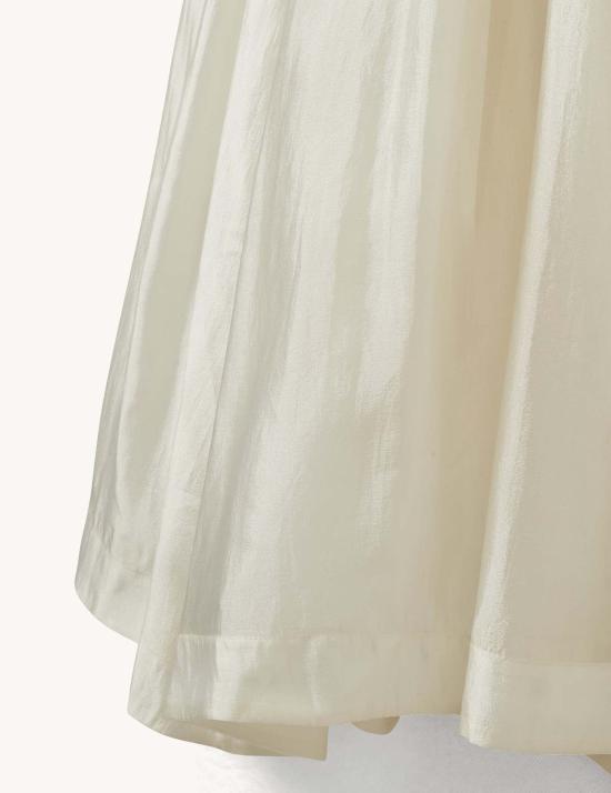  더 가먼트 롱 스커트 가먼트 길리안 볼륨 스커트 크림 - THE GARMENT