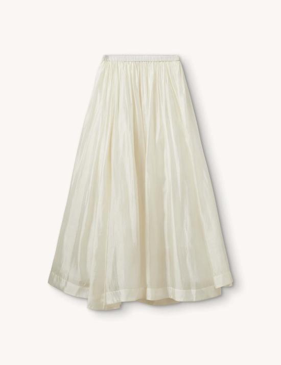  더 가먼트 롱 스커트 가먼트 길리안 볼륨 스커트 크림 - THE GARMENT