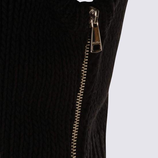  막스마라 민소매 티셔츠 코튼 탑 블랙 - MAX MARA