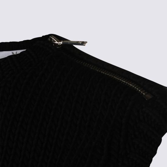  막스마라 민소매 티셔츠 코튼 탑 블랙 - MAX MARA