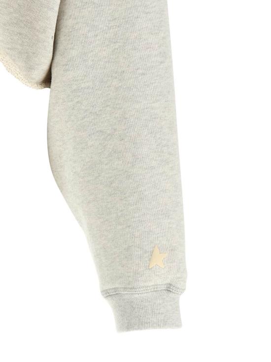  골든구스 후드 티셔츠 골든 구스 크리스탈 후드티 그레이 - GOLDEN GOOSE