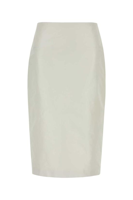 26SS 질샌더 미디 스커트 J03MA0302J70221 100 White