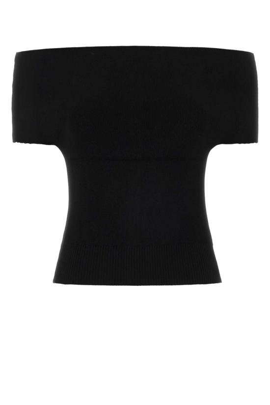 26SS 마그다뷰트림 스웨터 370526 BLACK Black