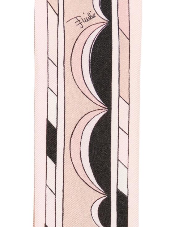  푸찌 머플러/스카프 푸치 프린트 실크 폴드 파우더 핑크 - PUCCI