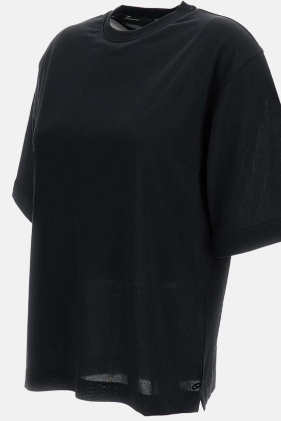  자크뮈스 반팔 티셔츠 르 벤타두 티셔츠 블랙 - JACQUEMUS