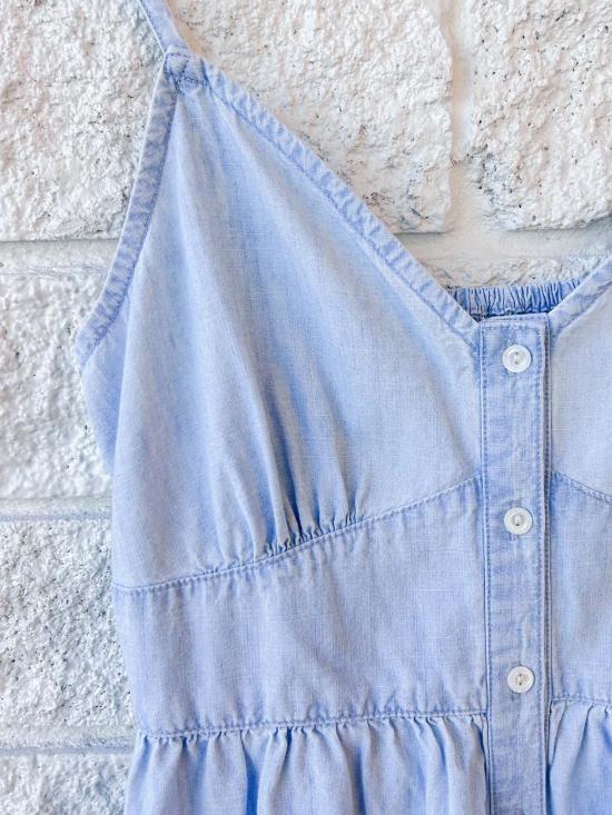  시레나 롱 원피스 그레타 드레스 에어 블루 - XIRENA